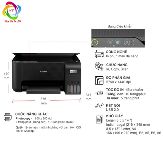 Máy in phun màu Epson Đa chức năng L3210